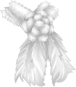 Disney Fairies Fashion Boutique Felted Fur Floral Scarf