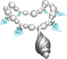 Disney Fairies Fashion Boutique Mermaid Shell Necklace