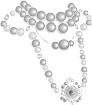 Disney Fairies Fashion Boutique Never Pearl Necklace