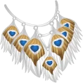 Disney Fairies Fashion Boutique Peacock Necklace