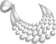 Disney Fairies Fashion Boutique Pearl and Ribbon Necklace